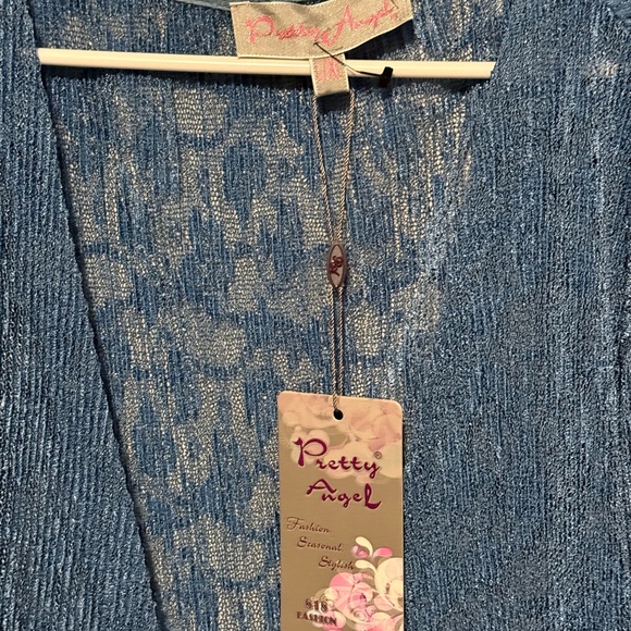 Blue Lace Cardigan - Picture 3 of 3